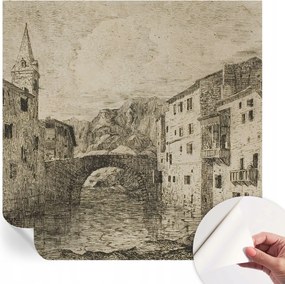 Öntapadós tapéta Divatos 3D fali ragasztóval Városi panoráma 250x250 cm