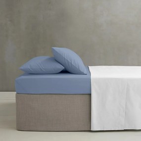 Kék gumis perkál lepedő 135x190 cm Easy Iron Percale – Catherine Lansfield