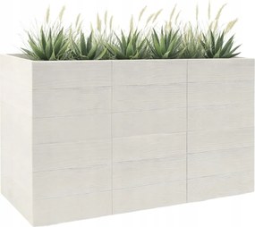 Kerekes Virágtartó Krém Fa 90x30x60 cm virágok erkély terasz