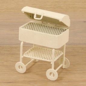 Mini Kert Gurulós grillsütő, fehér- 5,2cm magas