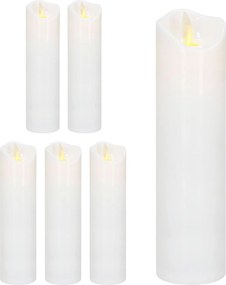 6 db 18,5 cm-ES Elemes Led Betét Elektromos Mécsesekhez Láng Effekt