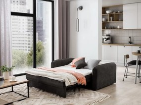 Kinyitható 2 személyes kanapé LAINE, sötétszürke