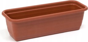 Virágtartó balkonláda 50 cm Lamela Tégla