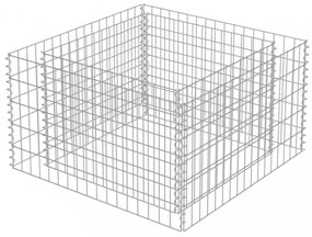 horganyzott acél gabion magaságyás 90 x 90 x 50 cm