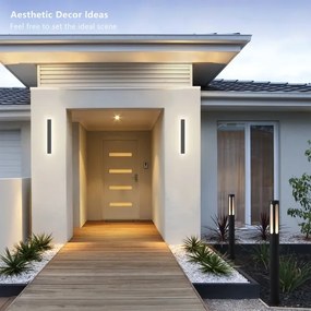 Brilagi - LINEAR kültéri fali LED világítótest, 12W, 230V, 3000K, IP65, antracit