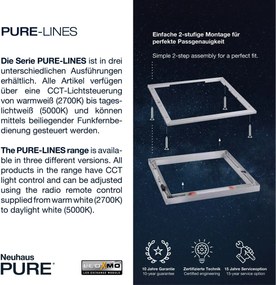 Paul Neuhaus modern mennyezeti lámpa pure-lines eloxált alumínium pln6021-95
