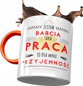 Narancssárga bögre Nagymama Napjára Nyomtatott Fotóval