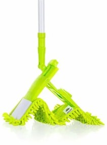 Brilanz zsenília mop teleszkópos rúddal120 cm, zöld