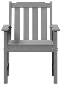 Kerti Étkezőszékek 4 db Világosszürke 65.5x55.5x88 cm HDPE