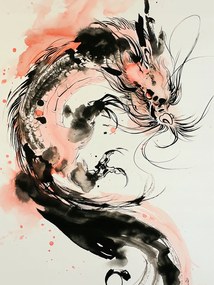 Poszter 60x80cm Sárkány Furia