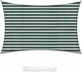 Napvitorla 366 X 488 CM Sekey Csíkos Téglalap 185G/M2 Uv