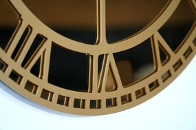 Arany fém falióra arany tükörrel 50 cm