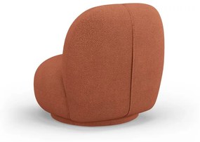 Téglavörös buklé fotel Chuck – Micadoni Home