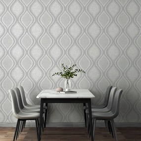 Arthouse Signature 1 Curve szürke geometrikus vlies tapéta – 295101