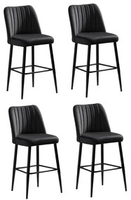 Vento Black bárszék szett, 4 db, 4 db