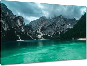 Vászonkép 120x80 Hegyi tó Tájkép