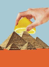 Illusztráció Pyramides of Lemonade, Circular Concepts, (30 x 40 cm)