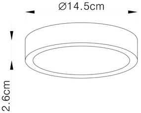 Globo 12366-15 - LED Mennyezeti lámpa VITOS LED/15W/230V