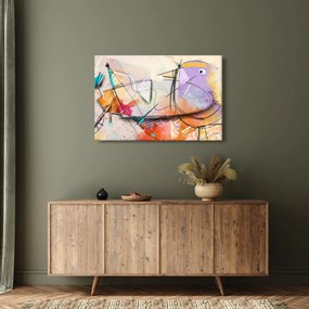 Kép - absztrakció, madár (90x60 cm)