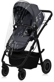 Lionelo - AMBER PLUS 3 az 1-ben kombinált babakocsi, grafit