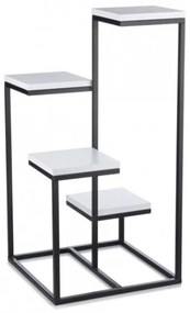 KASKADA virágtartó állvány 79x40 cm fekete/fehér