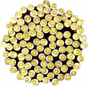 Karácsonyfa lámpák 100 Led 8 m meleg fehér IP44 8 üzemmód