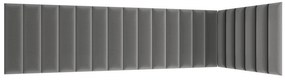 Kárpitozott panel 20 db. Quadra 210x90x60 cm (szürke). 1052011