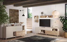 Monaco Fiókos Komód Kasmir/Cadiz Tölgy 181 cm