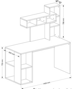 PC asztal Coralline (fehér). 1088248