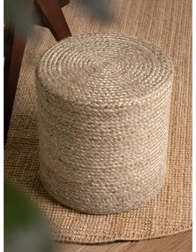 Szürkésbézs puff Jutta Greige – Hanse Home