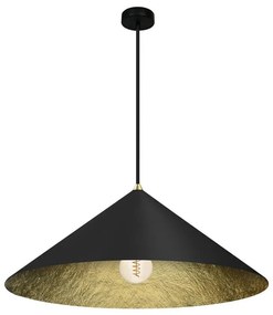 Csillár zsinóron FUJI 1xE27/60W/230V átm. 50 cm fekete/arany