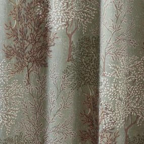 Zöld függöny szett 2 db-os 168x229 cm Woodland Trees – Catherine Lansfield