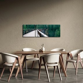 Kép - Híd a fák csúcsán (órával) (90x30 cm)