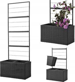 Virágágyás rácsos virágtartó kúszónövényeknek 63x165cm