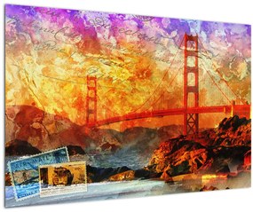 Kép - Golden Gate, San Francisco, Kalifornia (90x60 cm)