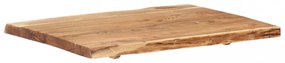 tömör akácfa asztallap 80 x (50-60) x 3,8 cm