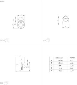 Eglo 43835 - Fali spotlámpa TWICKEN 1xE27/28W/230V