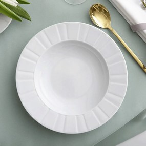 Mélytányér 23 cm Oktáv Fehér Ćmielów