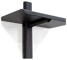 Fekete fém fali polc 28 cm Hola – Spinder Design