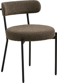 Barna kárpitozott étkezőszék Badalona – House Nordic