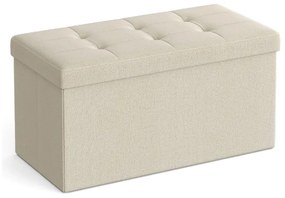 Taburette tárolóhellyel OTTOMAN 76x38 cm, krém