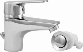 Álló Mosdócsaptelep Króm Dugóval