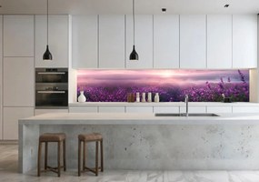 Wallplex konyhahátfal Illatos Levendula (Méret: 60x180)