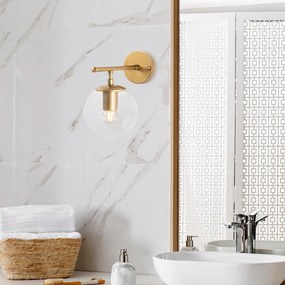 Aranyszínű fali lámpa Roe – Opviq lights