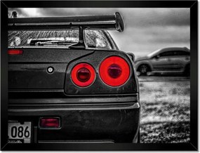 Poszterek keretben 40x30 Sport Nissan Gtr Lámpák