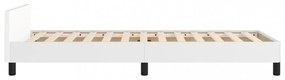 fehér ágykeret fejtámlával matrac nélkül 80 x 200 cm