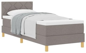 Box Spring Ágy Matraccal Barna 80x200 cm Szövet