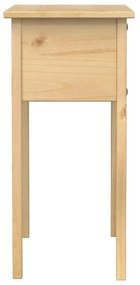 Corona tömör fenyőfa konzolasztal 73 x 35 x 73 cm