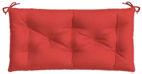 piros oxford szövet kerti padpárna 100 x 50 x 7 cm