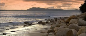 Kép - Tenger és hegyek (120x50 cm)